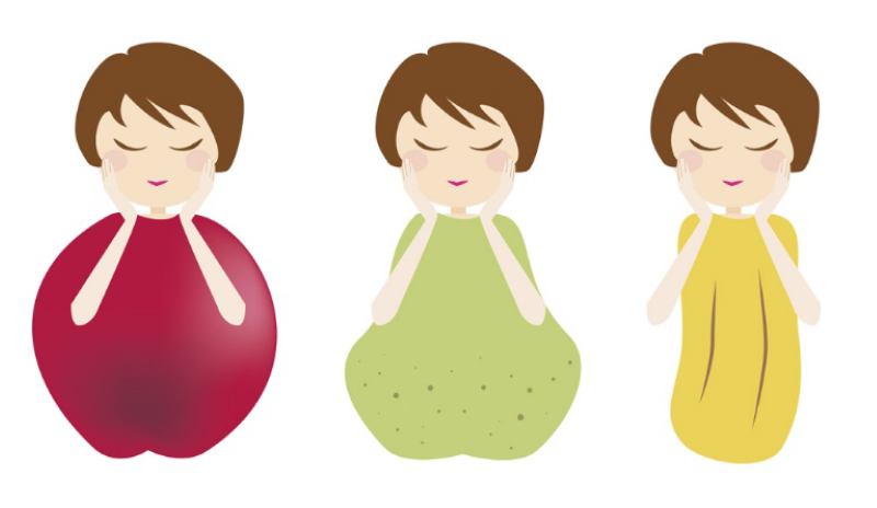 スポーツジム 体型説明イラスト